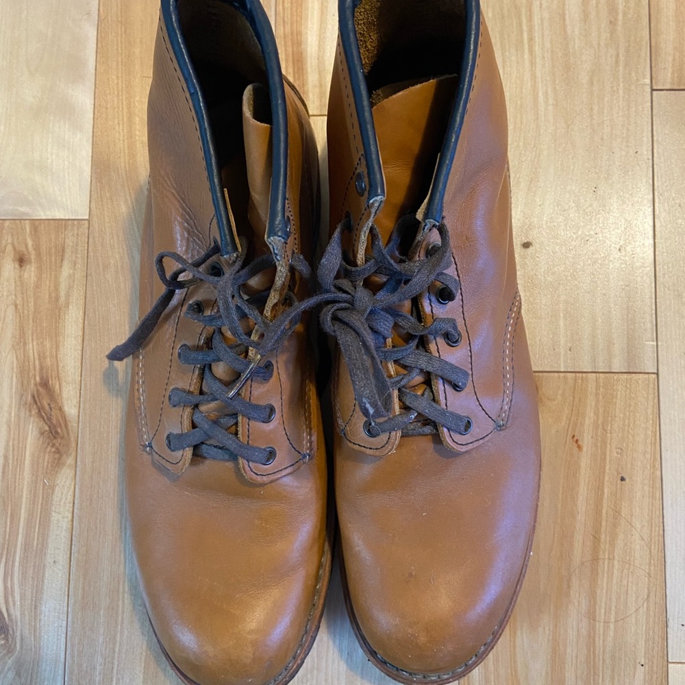 Men's Tan Red Wing Boots - Picture 3 of 5